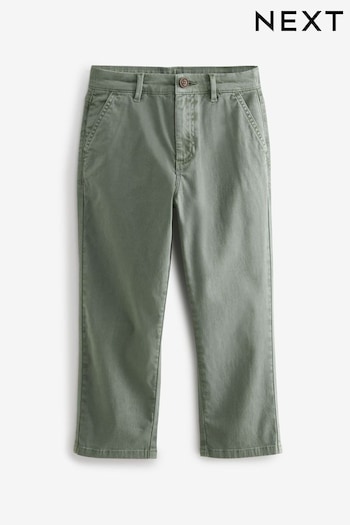Green Loose Fit Chino Trousers (3-16yrs) (647650) | £12 - £17