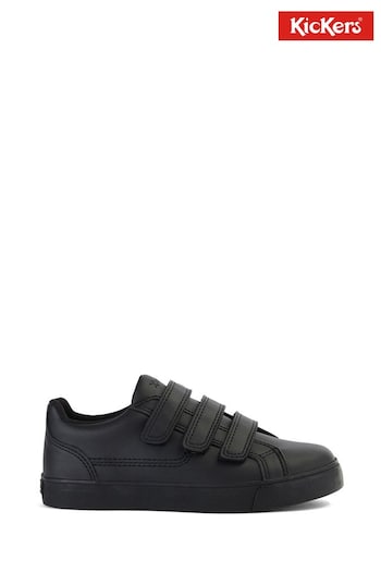 Kickers Youth Unisex Tovni Trip Vegan Black Shoes (647654) | £55