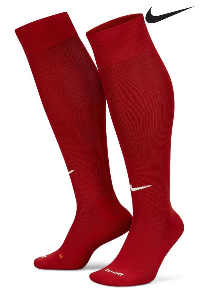 Nike red football socks top