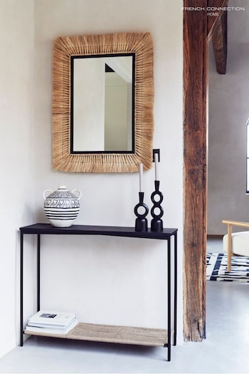 French Connection Metal/Jute Tatami Console Table (648737) | £325