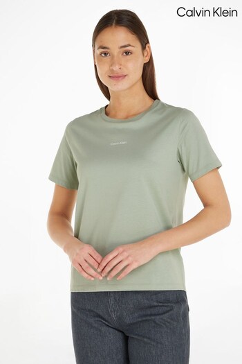 Calvin Klein Natural Micro Logo T-Shirt (648739) | £50