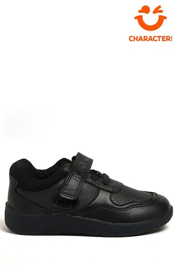 Character Black Batman Boys School Shoes (649038) | £28