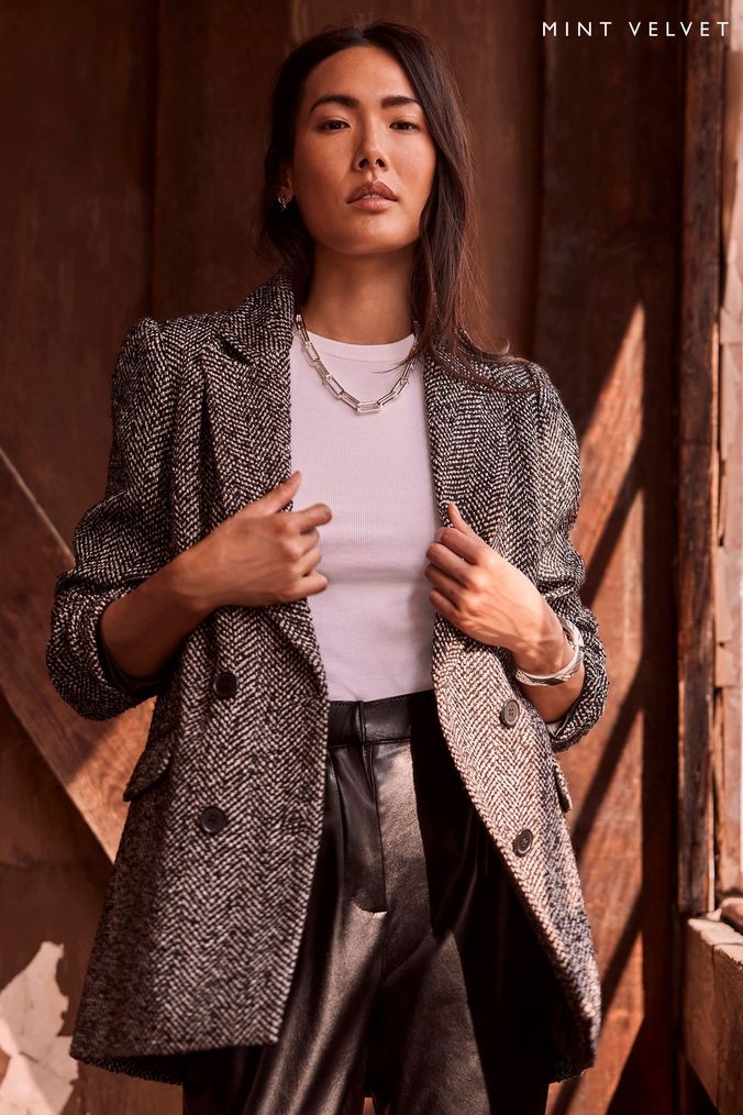 Mint velvet boucle best sale coat