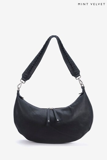 Mint Velvet Black Blair Slouchy Bag (649172) | £139