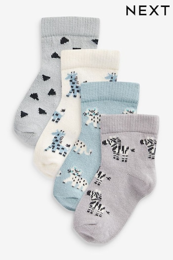 Green/Grey Character With Socks 4 Pack (0mths-2yrs) (649309) | £5.50