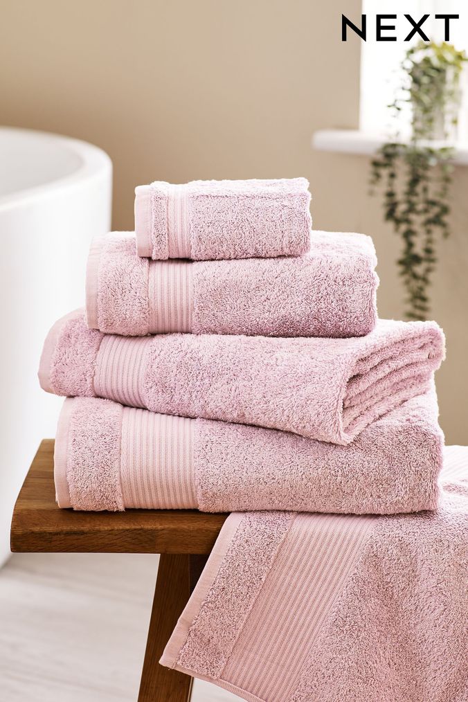Pink hand towels for bathroom discount