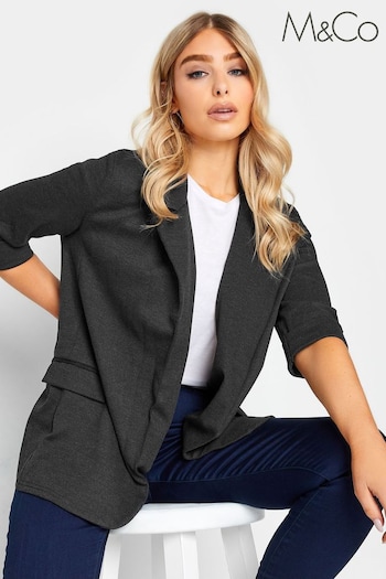 M&Co Grey Textured Blazer Jacket (649775) | £29
