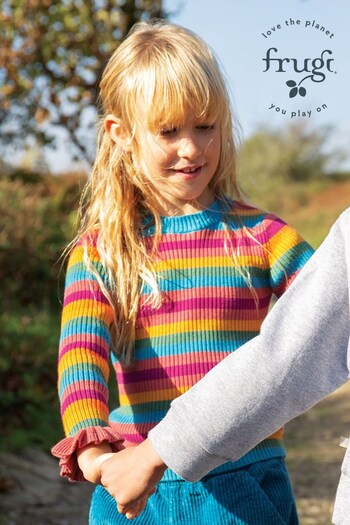 Frugi Yellow Zoe Knitted Jumper (650075) | £32 - £34
