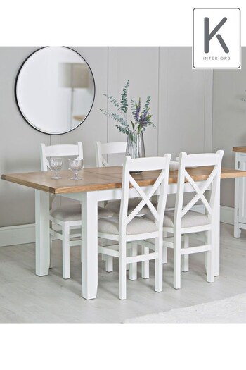 K Interiors White Oak Windsor 1.2m Butterfly Extending Table (650151) | £550