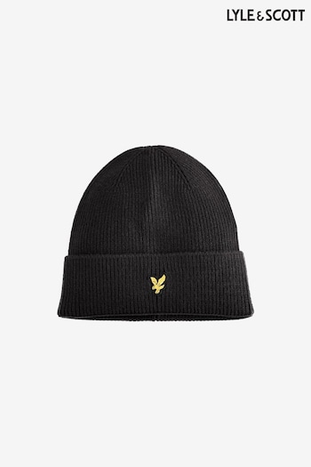 Lyle & Scott Black Boys Beanie (650164) | £20