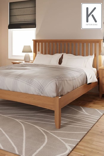 K Interiors Natural Oak Astley Bed (650198) | £455 - £510