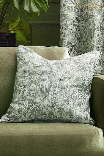 Wylder Tropics Sage Bengal Chenille Cushion (650350) | £26
