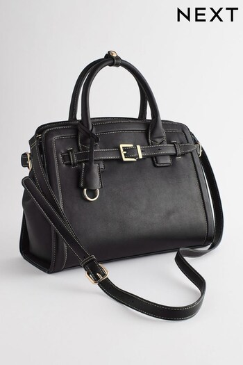 Black Belted Workwear Tote Bag (650353) | £45
