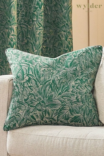 Wylder Nature Emerald Grantley Jacquard Cushion (650364) | £26