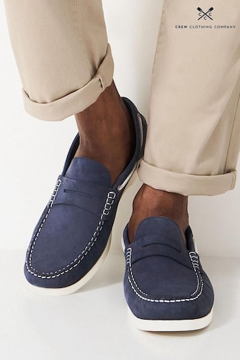 Crew Clothing Company Navy Blue Leather Pumps (650547) | £75