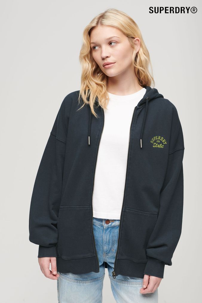 Superdry longline hoodie online