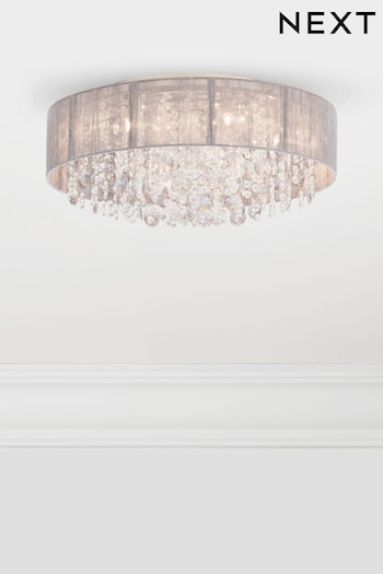 Grey Palazzo Large 5 Light Flush Ceiling Light (650953) | £140