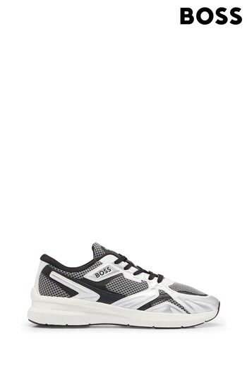 BOSS Silver Owen Runn Trainers (651313) | £229