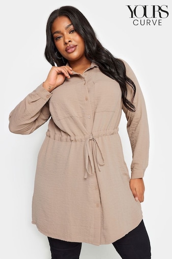 Yours Curve Brown Utility Tunic (651566) | £31