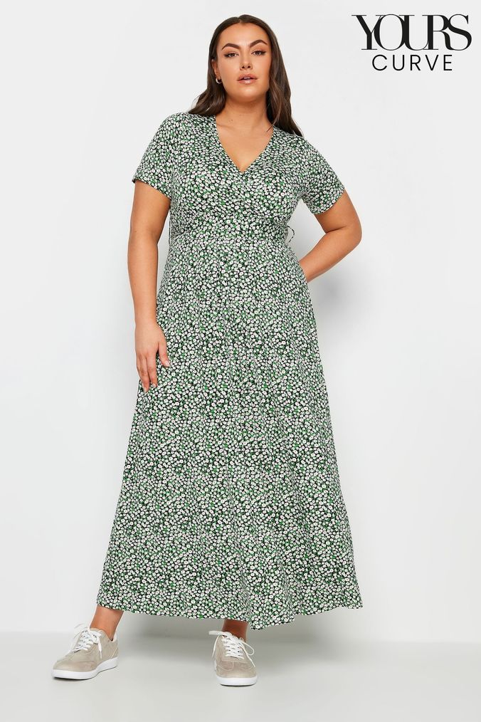 Buy Women s 22 Green Wrap Occasionwear Casual Dresses Online