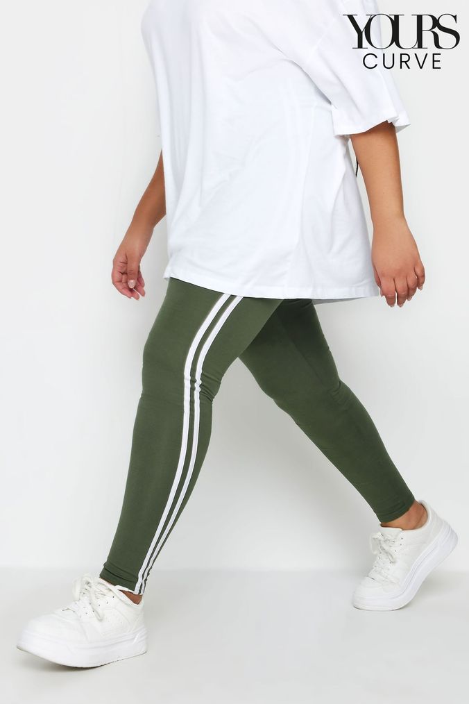 Adidas trefoil leggings green on sale