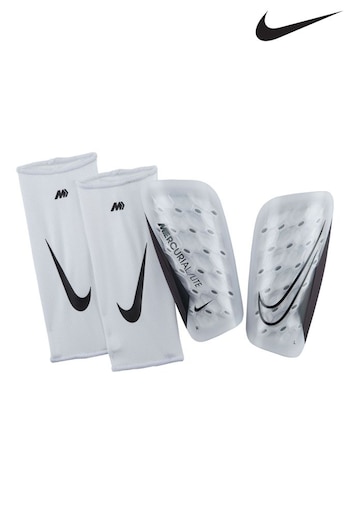 Nike White Mercurial Lite Soccer Shin Guards (651846) | £25