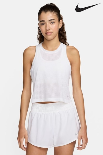 Nike White Dri-FIT One Classic Breathable Vest Top (651933) | £33