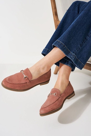 Crew Clothing Company Pink Suede Loafers (651962) | £79