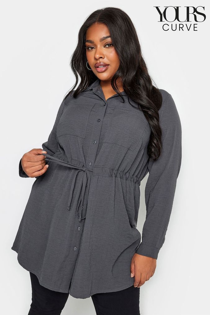 Long tunic shirt dress hot sale