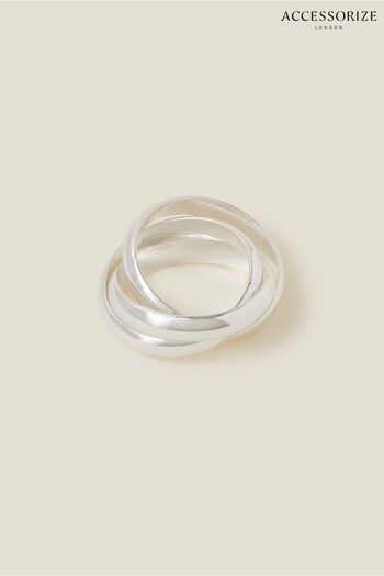 Accessorize Sterling Silver Plated Russian Ring (652217) | £18