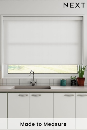 Pearl White Waffle Made To Measure Roller Blind (652327) | £61