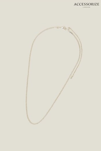 Accessorize Sterling Silver-Plated Chain Necklace (652511) | £16