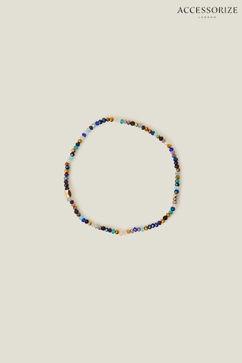 Accessorize 14ct Gold Plated Beaded Stretch Bracelet (652607) | £14