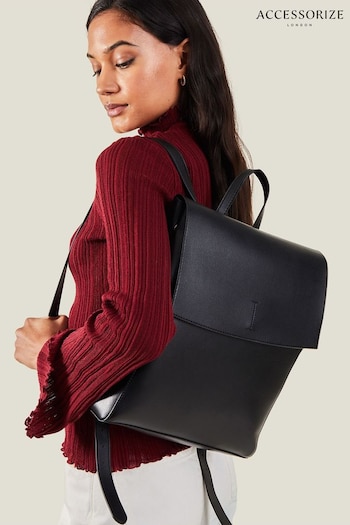 Accessorize Black Leo Simple Backpack (652680) | £30