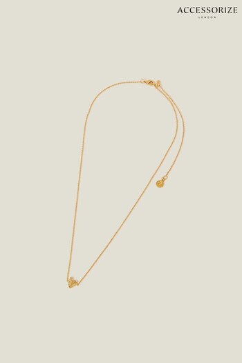 Accessorize 14ct Gold-Plated Molten Heart Necklace (652724) | £18