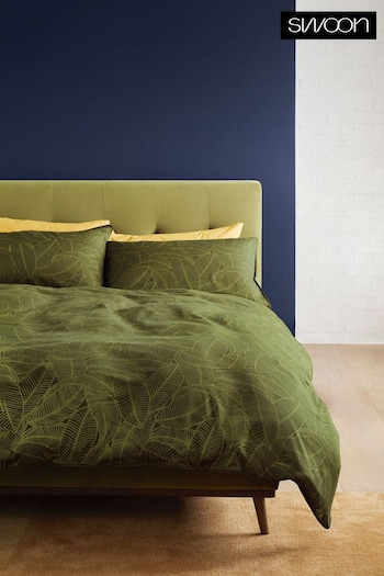 Swoon Green Klee Duvet Cover and Pillowcase Set (652946) | £60 - £100
