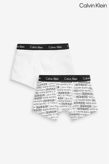 Calvin Klein k60k608409 Modern Cotton Printed Trunks Two Pack (652987) | £24 - £28