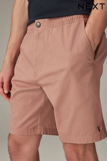 Pink Elasticated Waist Chino Shorts Mens (653225) | £19