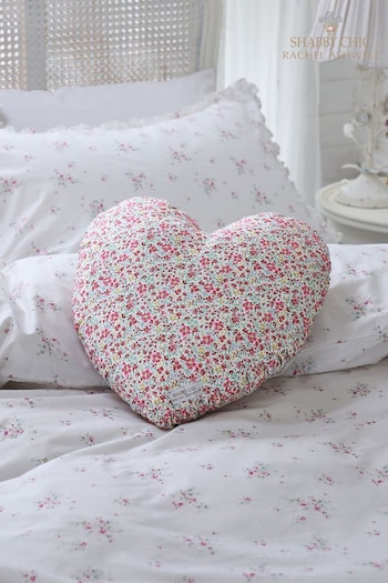 Shabby Chic by Rachel Ashwell® Vintage Ditsy Pink Heart Cushion (653375) | £20