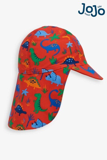 JoJo Maman Bébé Dinosaur Kids' Flap Sun Protection Hat (653428) | £14