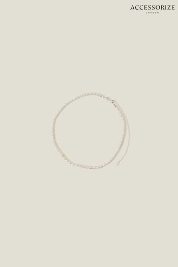 Accessorize Sterling Silver Seed Pearl Necklace (653494) | £20