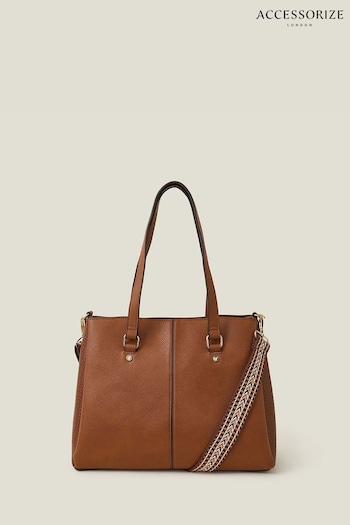 Accessorize Webbing Shoulder Brown Bag (653580) | £38