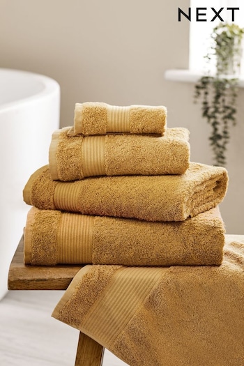 Ochre Mustard Yellow Egyptian Cotton Towel (653906) | £5 - £26