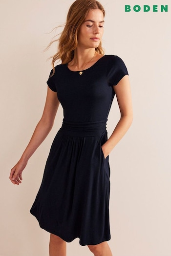 Boden Navy Amelie Jersey Dress (654054) | £50