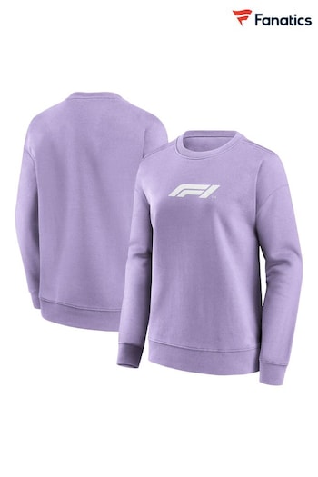 Fanatics Oversized Purple Formula 1 Summer Refresh Crew Sweatshirt Womens (654232) | £45