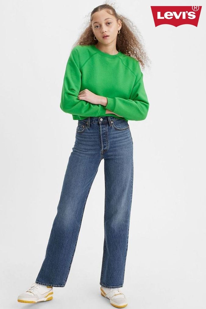 Levi ribcage jeans uk store
