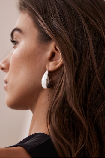 Mint Velvet Silver Tone Drop Earrings (654746) | £22