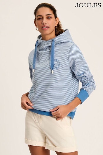 Joules Rushton Blue Cowl Neck Hoodie (654798) | £54.95