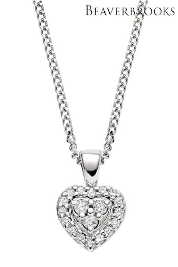 Beaverbrooks 9ct Diamond Heart Pendant (655232) | £450