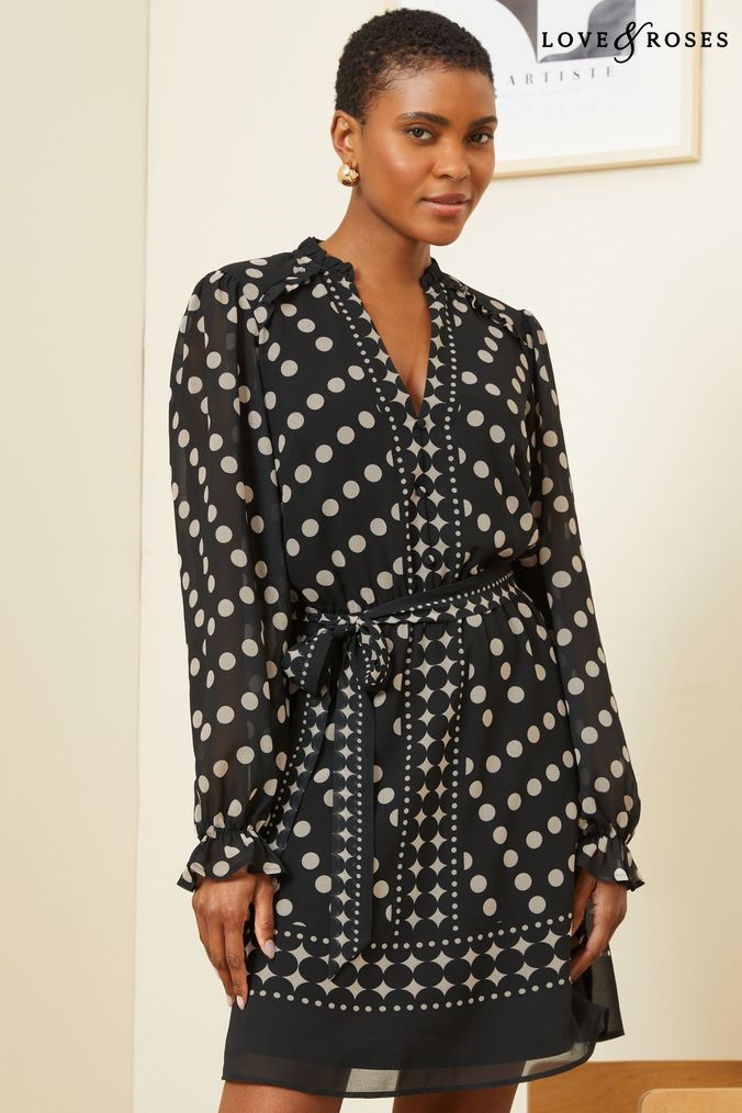 Black spot dress next outlet